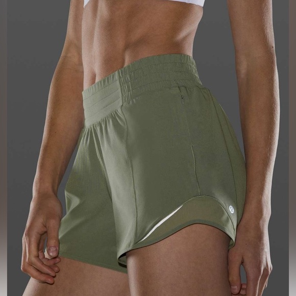 lululemon athletica Pants - Lululemon Hotty Hot Short 4” Army Green
